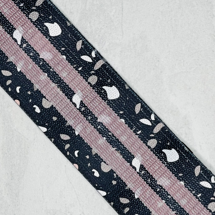 Fabric Short Band with Canvas Bag - Heavy (Black Terazzo, Short)