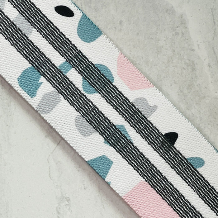 Fabric Short Band with Canvas Bag - Medium (Funky Terazzo, Short)