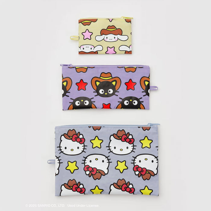Baggu Flat Pouch Set - Hello Kitty and Friends Western