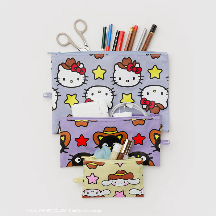 Baggu Flat Pouch Set - Hello Kitty and Friends Western