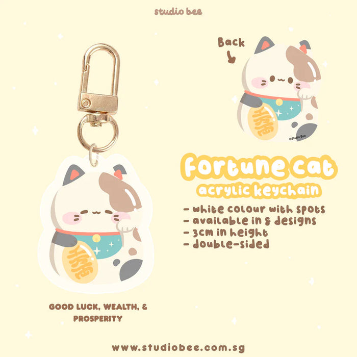 Fortune Cat Keychain - Patches