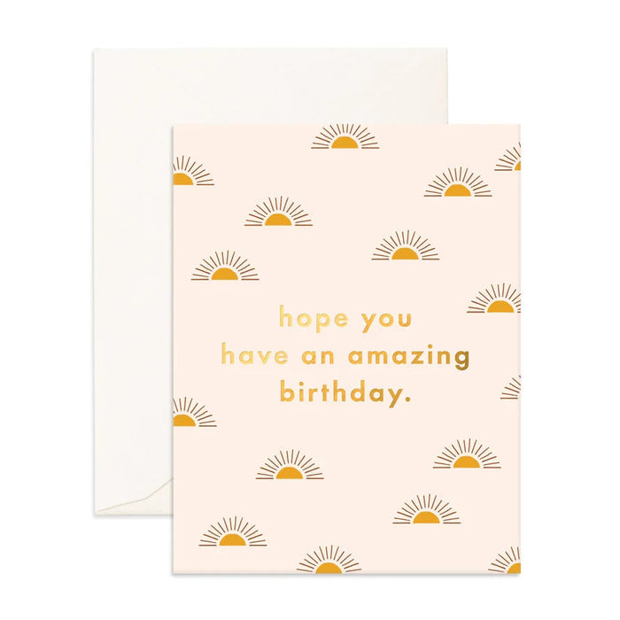 Fox & Fallow Greeting Card - Amazing Birthday Suns