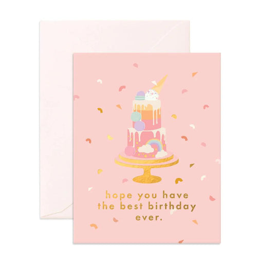Fox & Fallow Greeting Card-Best Birthday Cake