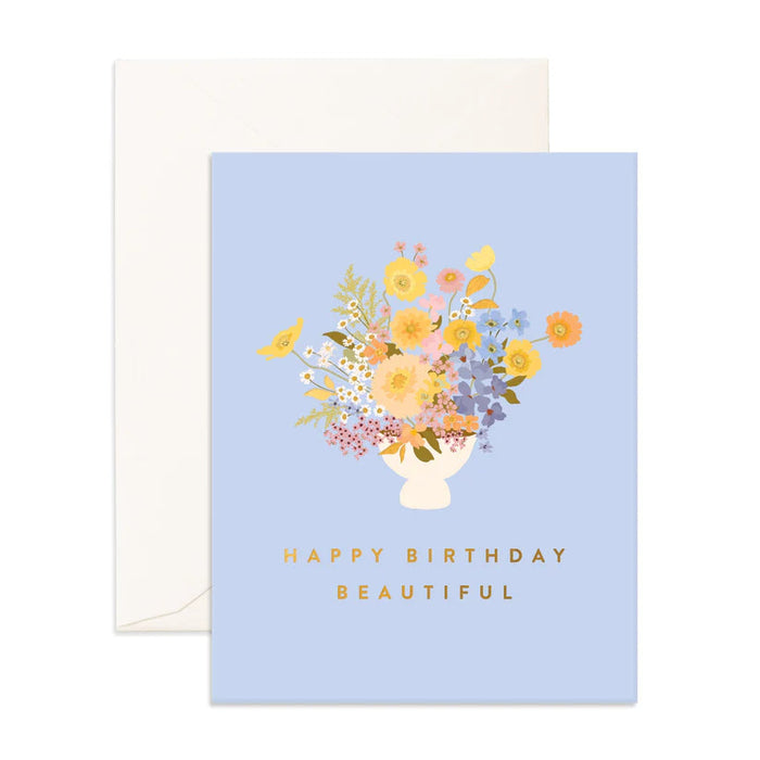 Fox & Fallow Greeting Card - Birthday Beautiful Bouquet