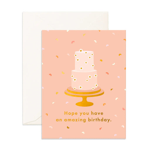 Fox & Fallow Greeting Card - Birthday Cake Daisies