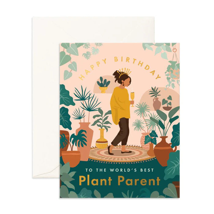 Fox & Fallow Greeting Card - Birthday Plant Lady