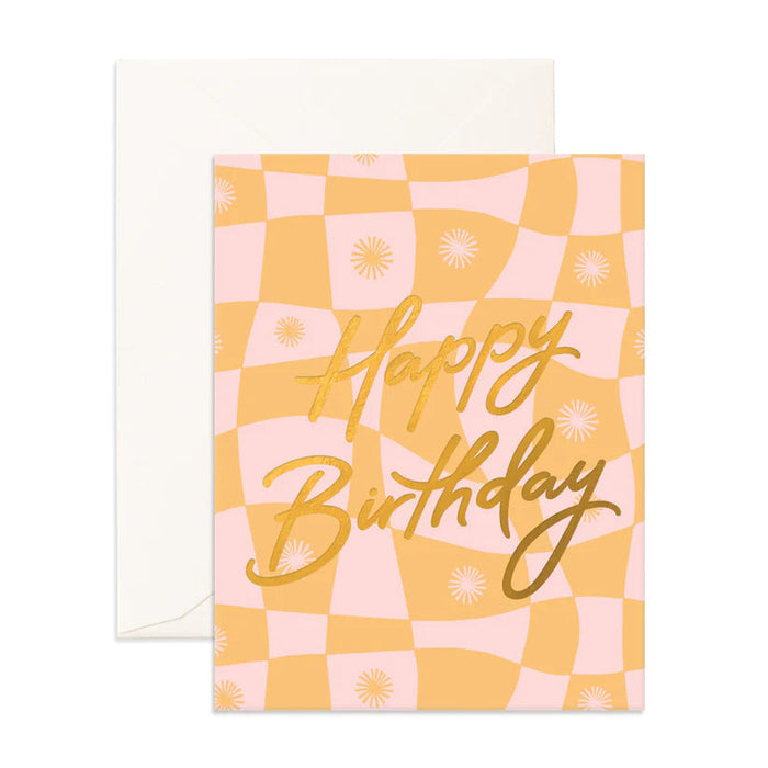 Fox & Fallow Greeting Card - Happy Birthday Warp