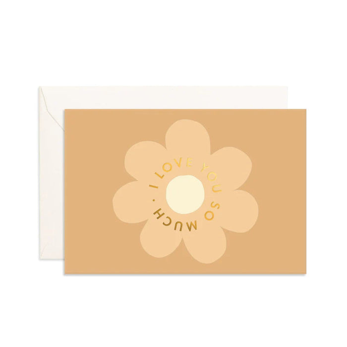 Fox & Fallow Greeting Card Mini - Love You Flower