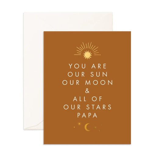 Fox & Fallow Greeting Card - Sun Moon Papa