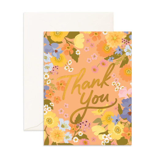 Fox & Fallow Greeting Card - Thank You Spring Florals