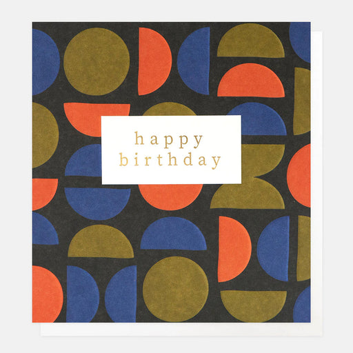 Greeting Card - Gardner Bday Geo Pattern