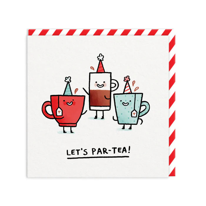 Greeting Card - Lets Parttea
