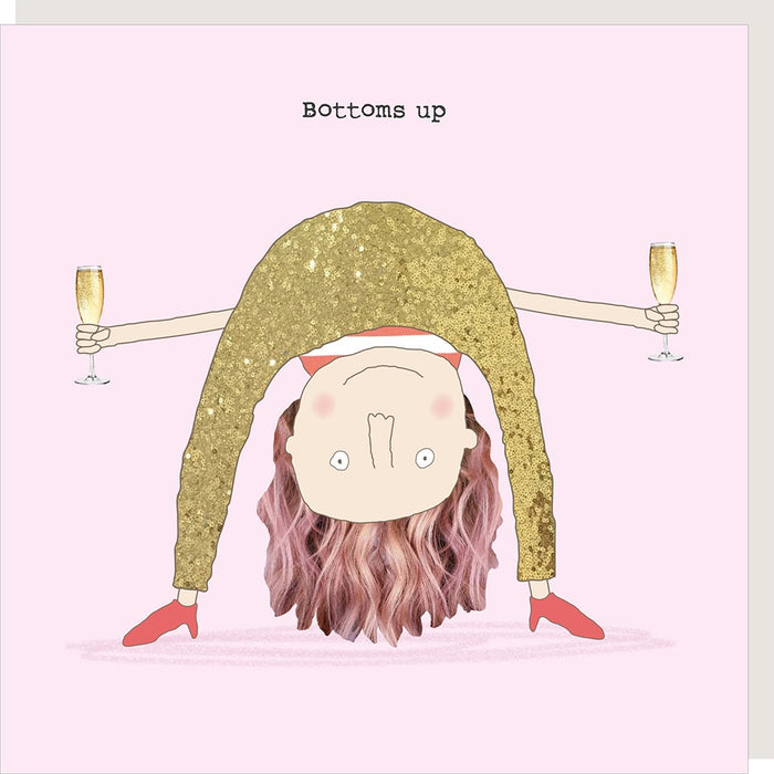 Greeting Card - Rosie Bottoms Up
