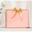 Gift Bag M - Pink with Gold Border