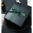 Gift Box - Black with Green Ribbon