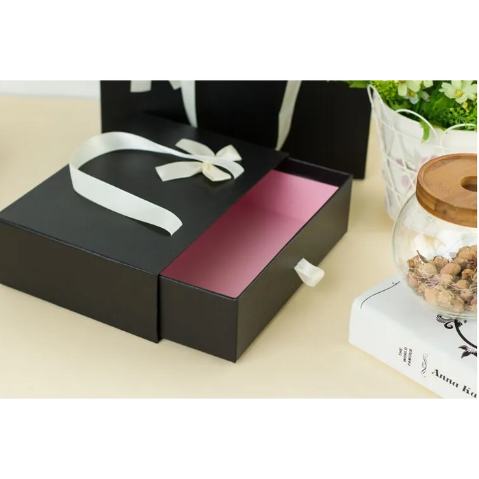 Gift Box Drawer Bag Medium - Black