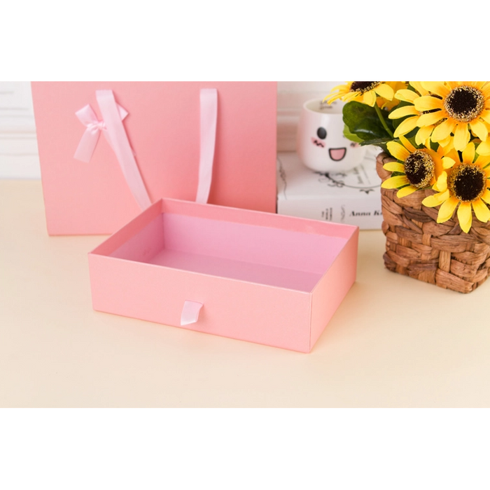 Gift Box Drawer Bag Medium - Light Pink