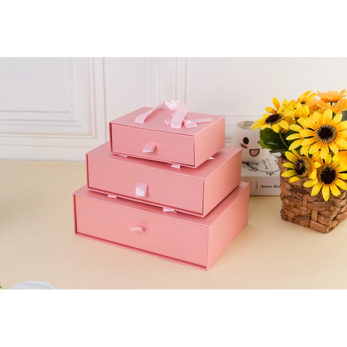 Gift Box Drawer Bag Medium - Light Pink