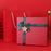 Gift Box - Red with Green Ribbon