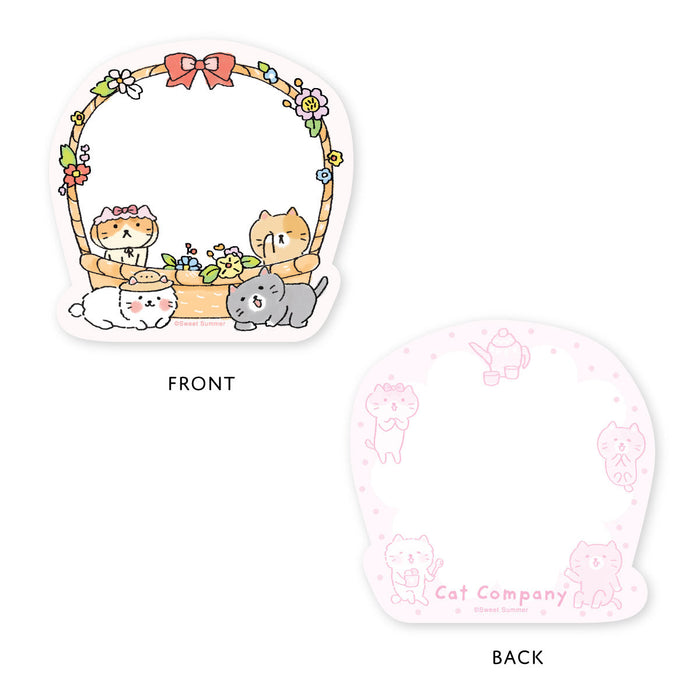 Gift Tag - Cat Company Flower Basket