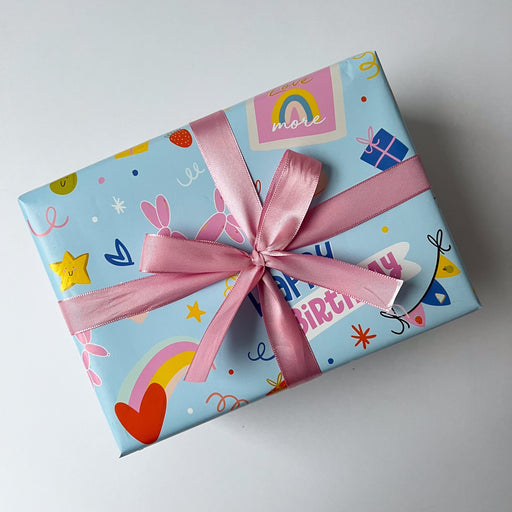 Gift Wrapping Paper Roll 3 Sheets - Birthday Balloons