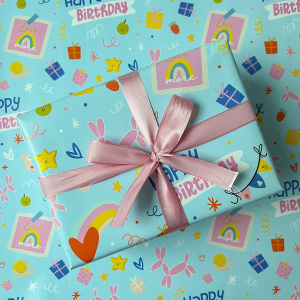 Wrapping Paper Roll, Girl Birthday Wrapping Paper Roll, Girl Fairy Wrapping  Paper Roll 