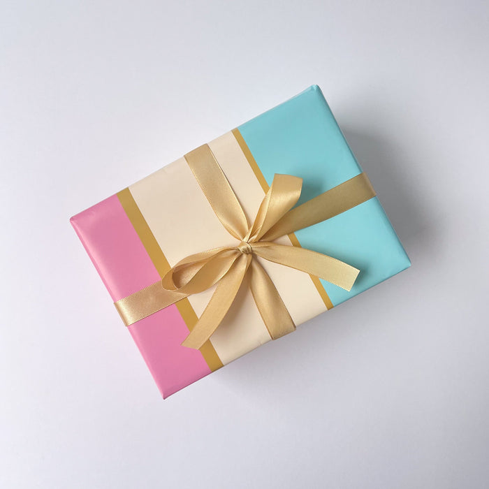 Gift Wrapping Paper Roll 3 Sheets - Blushing Pastels