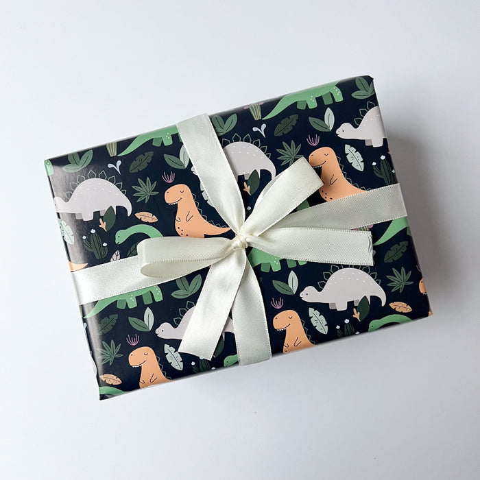 Gift Wrapping Paper Roll 3 Sheets - Dino Garden