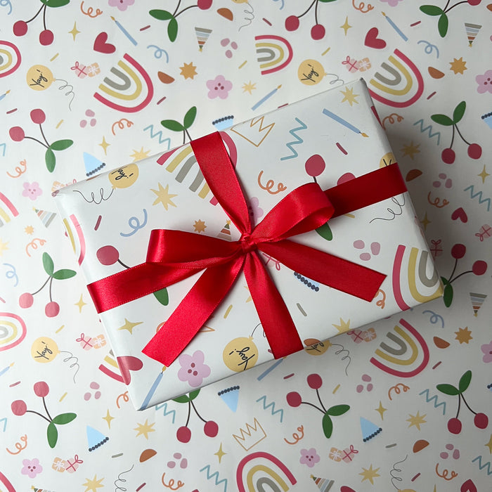 Gift Wrapping Paper Roll 3 Sheets - Get Happy