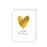 Gold Heart Tiny But Mighty Notecard