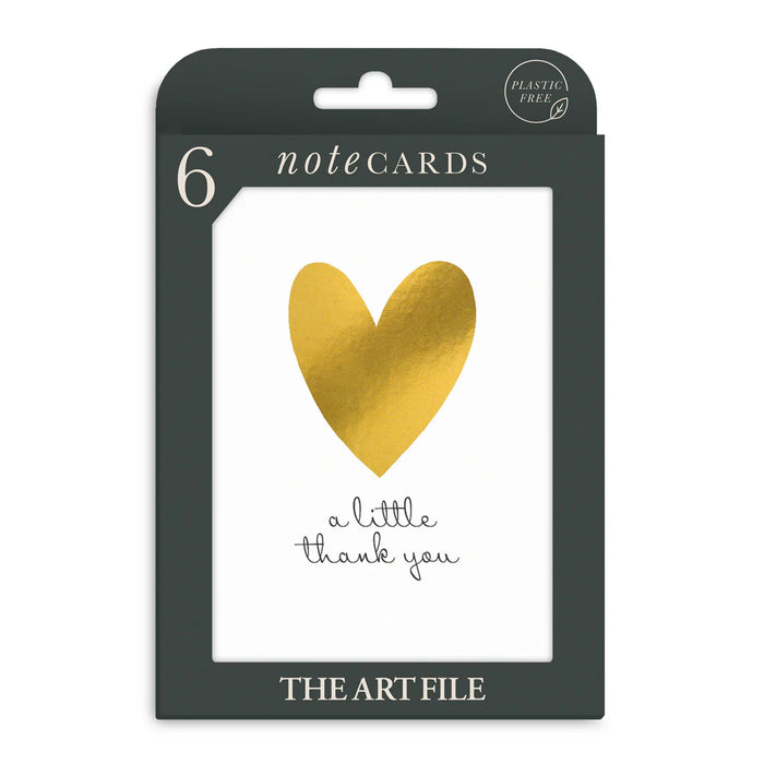 Gold Heart Tiny But Mighty Notecard