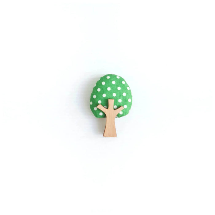 Green Avocado Tree Brooch