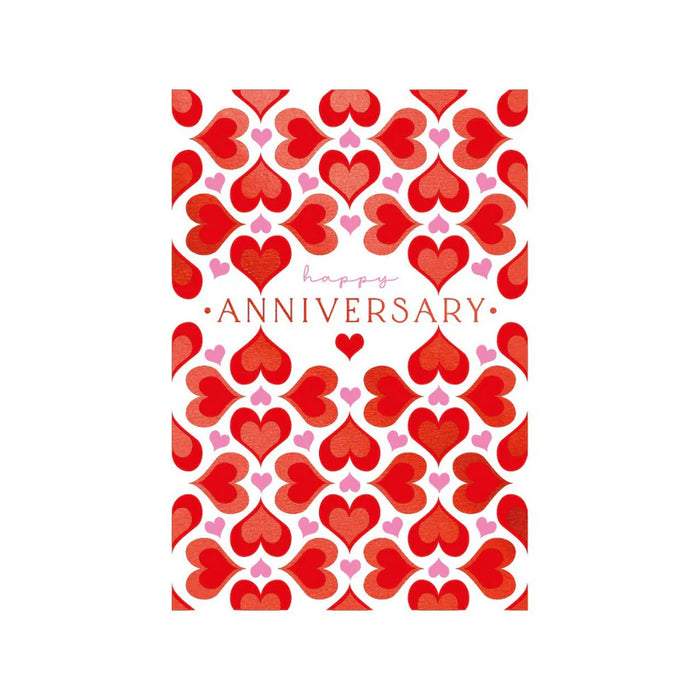 Greeting Card - AF Anniversary Tiled Hearts
