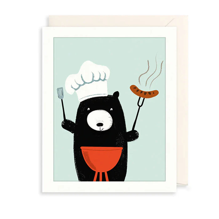 Greeting Card - AF Bear & BBQ Card
