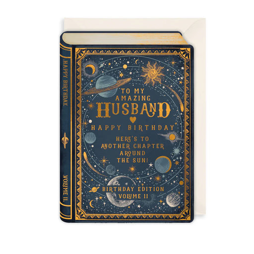 Greeting Card - AF Husband Cosmic Book