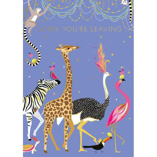 Greeting Card - AF Sara Miller Sorry You're Leaving Animals