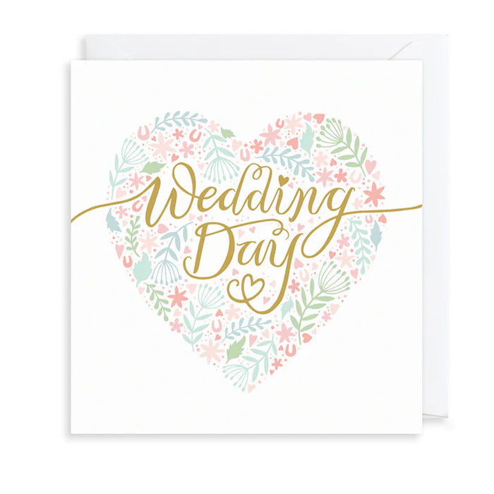 Greeting Card - AF Wedding Day Heart