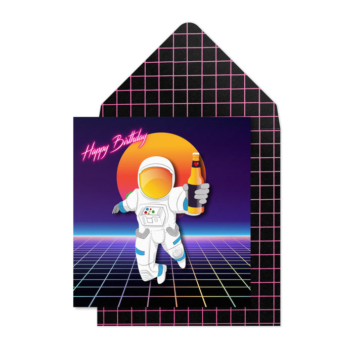 Greeting Card - Birthday Astronaut