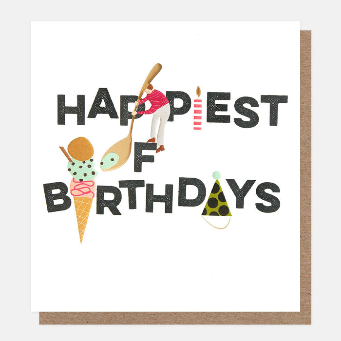 Greeting Card - Birthday Ice Cream Spoon