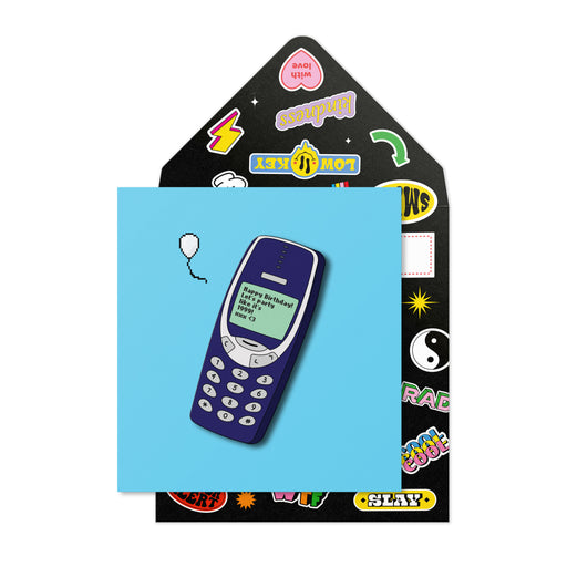 Greeting Card - Blue Nokia Birthday Greeting Card