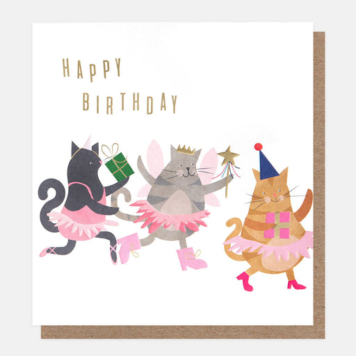 Greeting Card - Cats In Tutus Birthday Card