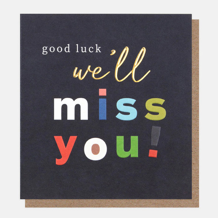 Greeting Card - Cheers! Good Luck Miss you