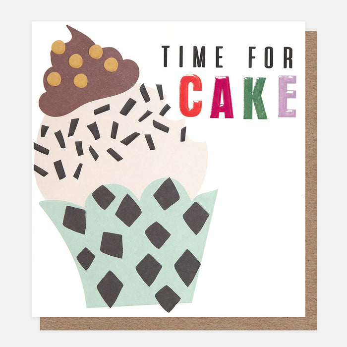 Greeting Card - Chequered Time for Cake