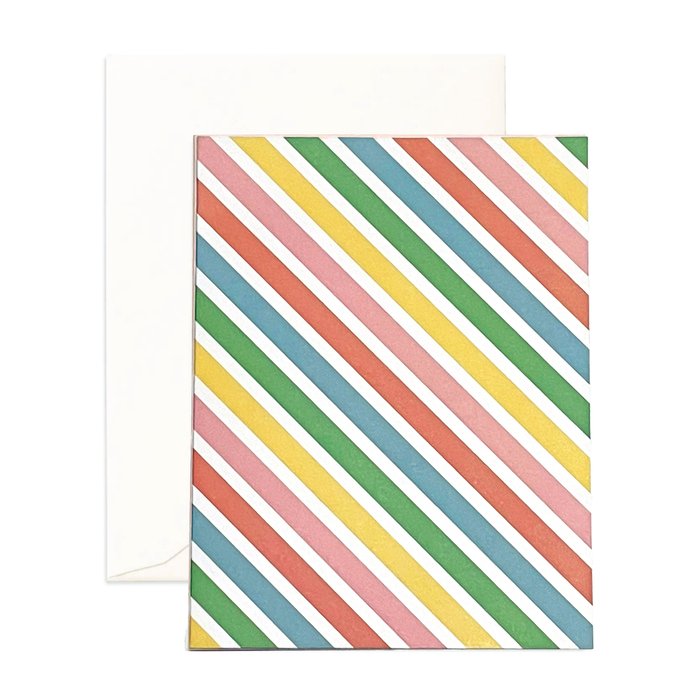 Greeting Card - Classic Rainbow Stripes