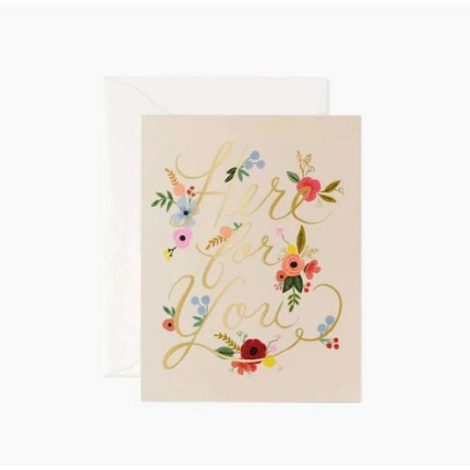 Greeting Card - Floral Here for You Card
