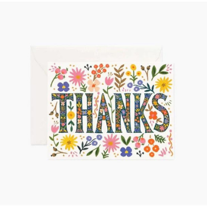 Greeting Card - Floral Thanks Card