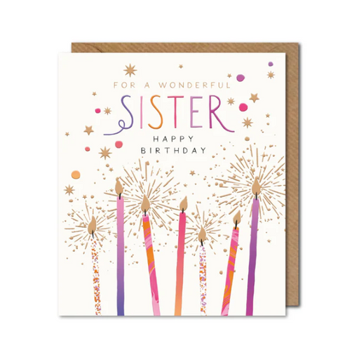 Greeting Card - For a Wonderful Sister Happy Birthday