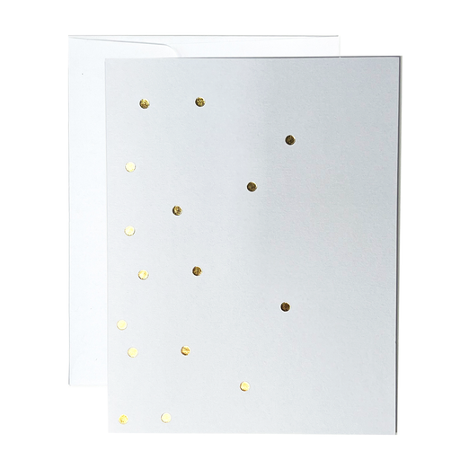 Greeting Card - Golden Mini Dots