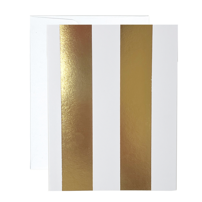 Greeting Card - Golden Stripes