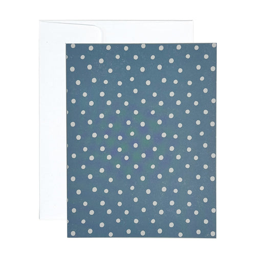 Greeting Card - HER Blue White Dots